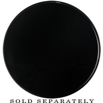 44mm Clear Black Acrylic Mirror Split Saddle Plug