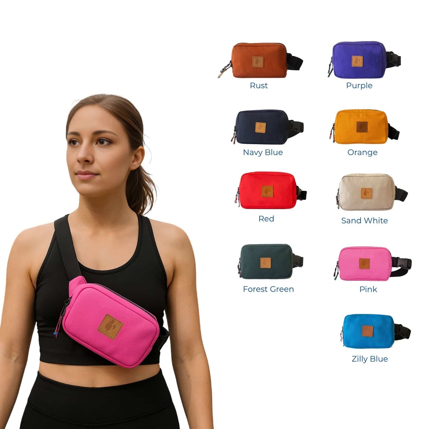 Canvas Crossbody Belt Bag Pouch, The Everywhere Belt Bag 1L