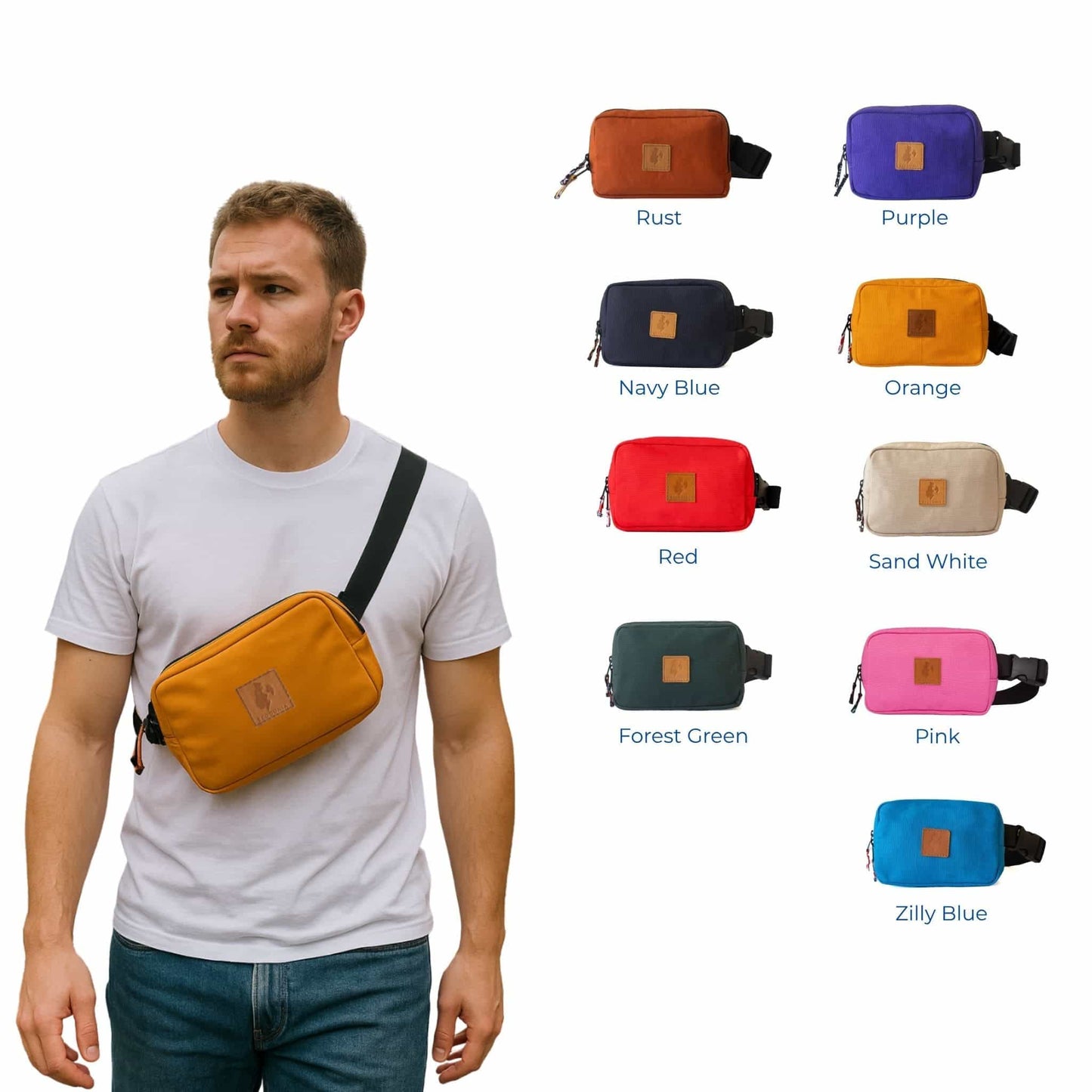 Canvas Crossbody Belt Bag Pouch, The Everywhere Belt Bag 1L