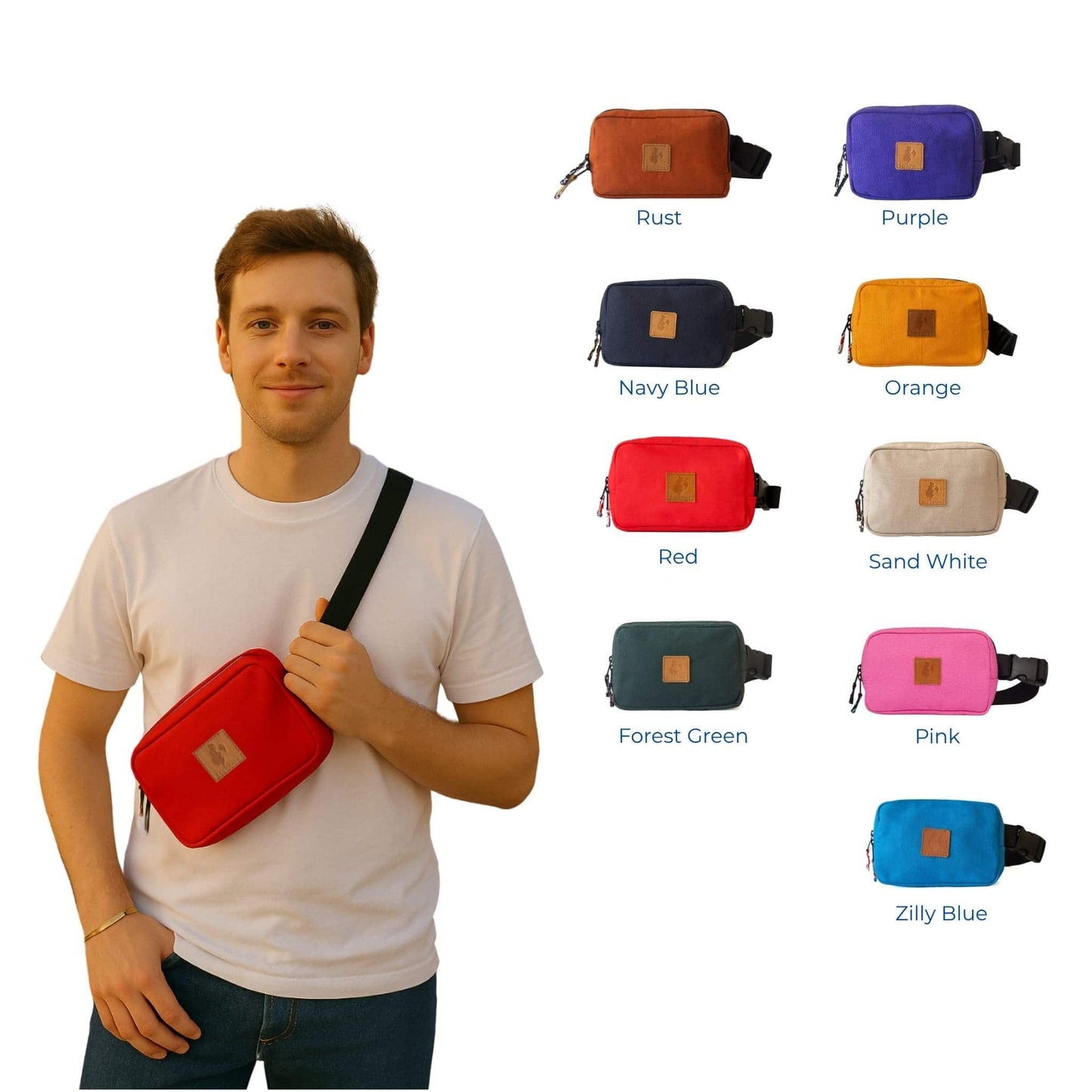 Canvas Crossbody Belt Bag Pouch, The Everywhere Belt Bag 1L