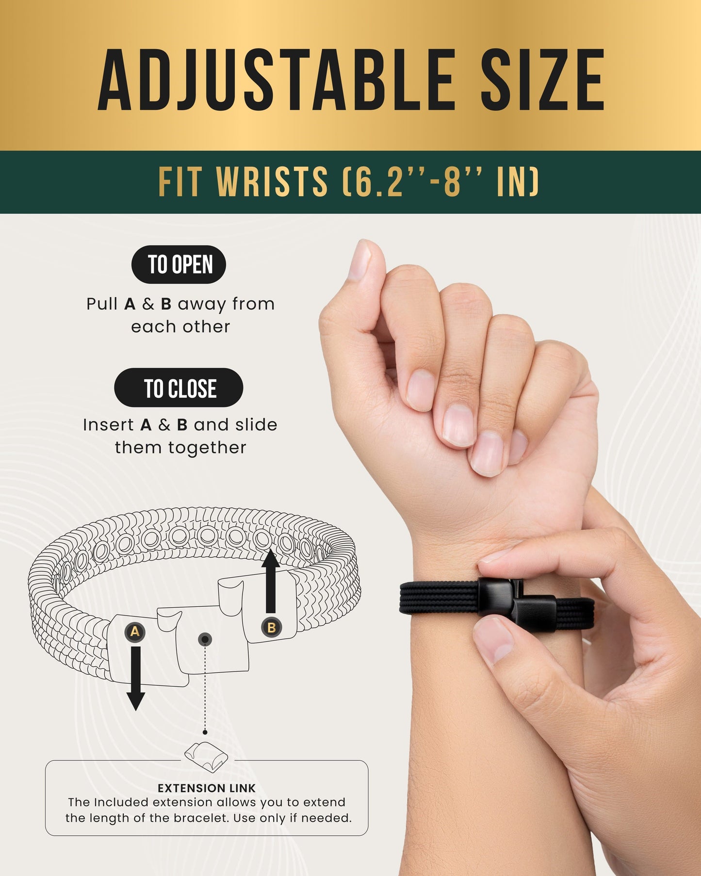 Magnetic Silicone Golf Bracelets (Classic)