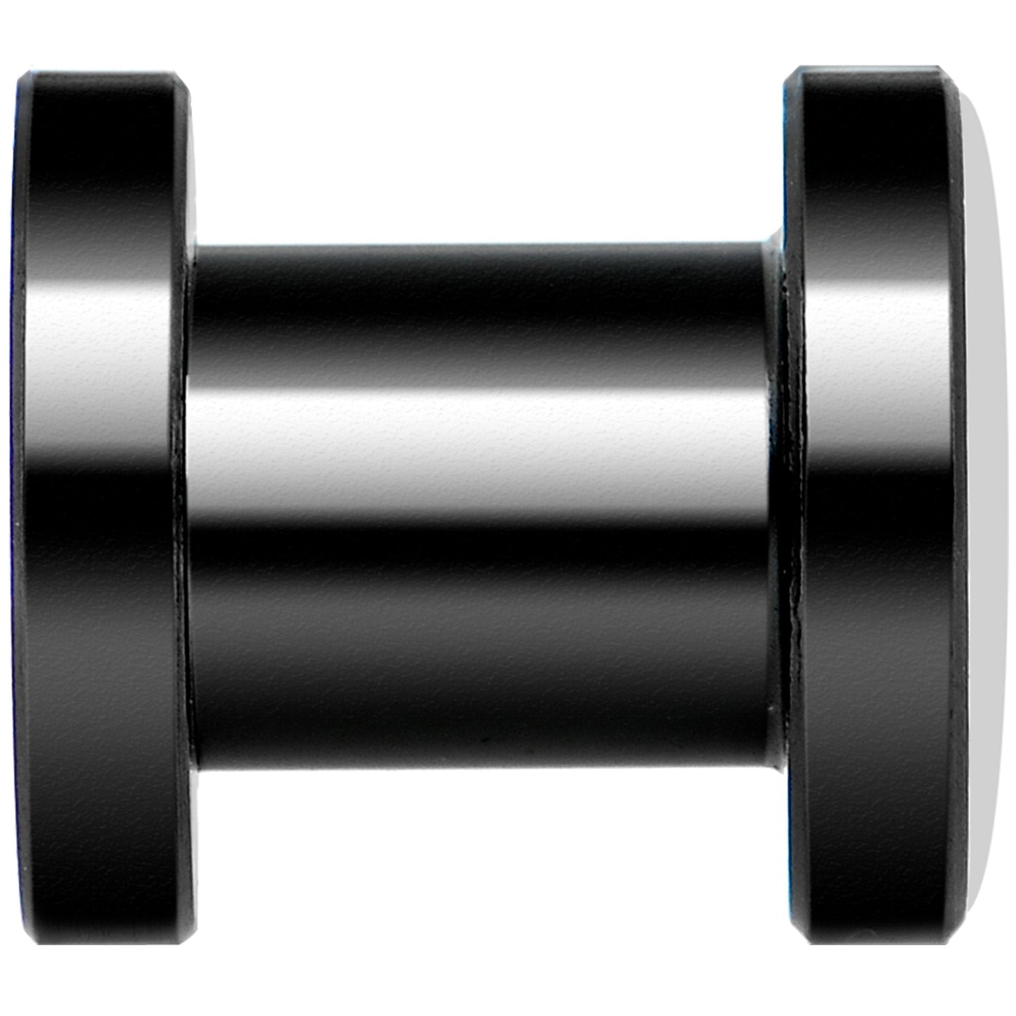 Man Woman Floral Silhouette Black Anodized Screw Fit Plug Set 2G